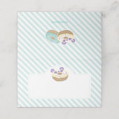 パンダドーナツベーカリーパープルアンドグリーン プレイスカード (外部開封)