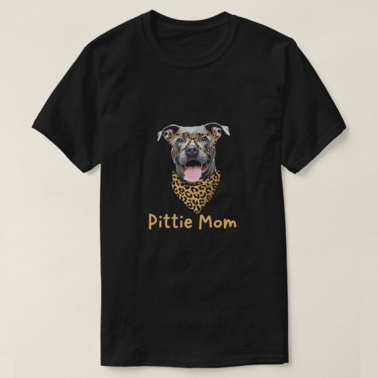 パンダナとグラスを持つピティ・ママ Tシャツ (デザイン正面)