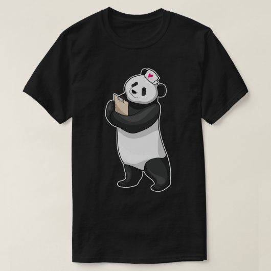 パンダナースハート Tシャツ (デザイン正面)