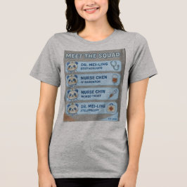 パンダナース部隊にようこそ 面白い医療従事者Tシャツ トライブレンドTシャツ