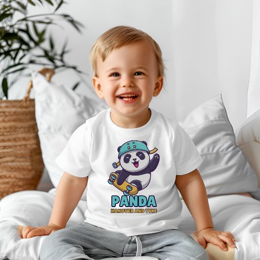 パンダハノーバー ベビーTシャツ