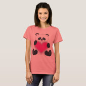 パンダハート Tシャツ (正面フル)