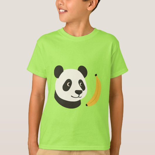 パンダバナナキッズTシャツ Tシャツ (正面)