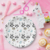 パンダバンド – 1000パンドラ(PANDA)by Amanda Roos ペーパープレート (パーティー)