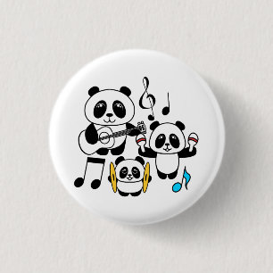 パンダバンド – 1000パンドラ(PANDA)by Amanda Roos 缶バッジ