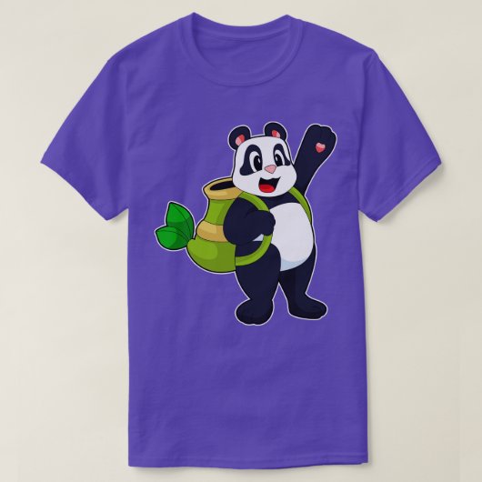 パンダバンブーバックパック Tシャツ (デザイン正面)