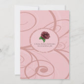 パンダバースデーパーティーの招待 招待状 (裏面)