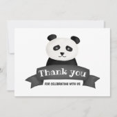 パンダバースデーパーティー |ありがとうございます 招待状 (正面)