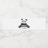 パンダバースデーパーティー ペットボトルラベル (シングルラベル)