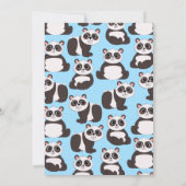 パンダバースデーパーティー 招待状 (裏面)