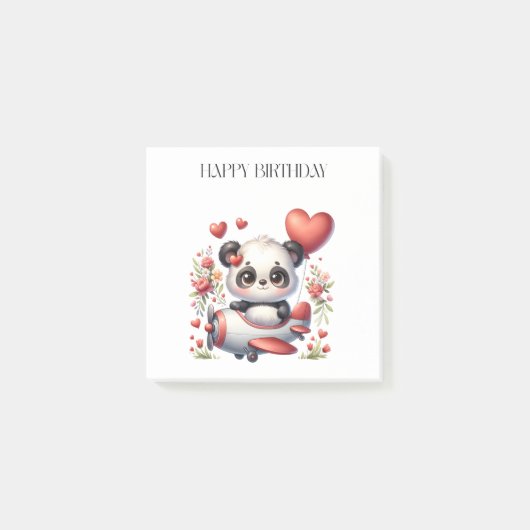 パンダパイロット 誕生日 ポストイット (正面)