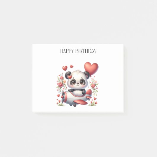 パンダパイロット 誕生日 ポストイット (正面)