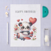 パンダパイロット 誕生日 薄葉紙 (クラフト)