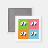 パンダパターン マグネット (正面/裏面)