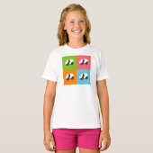 パンダパターン Tシャツ (正面フル)