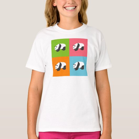 パンダパターン Tシャツ (正面)