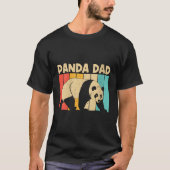 パンダパパ父親パンダクマ動物用 Tシャツ (正面)
