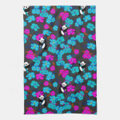 パンダパラダイス開花 キッチンタオル (縦)