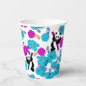 パンダパラダイス開花 紙コップ (正面)