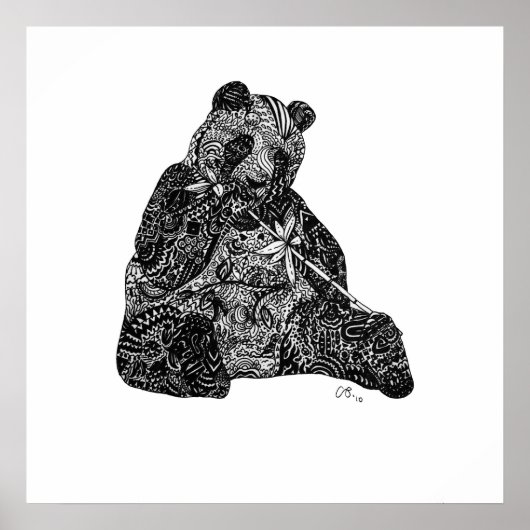 パンダパワーカスタムプリント ポスター (正面)