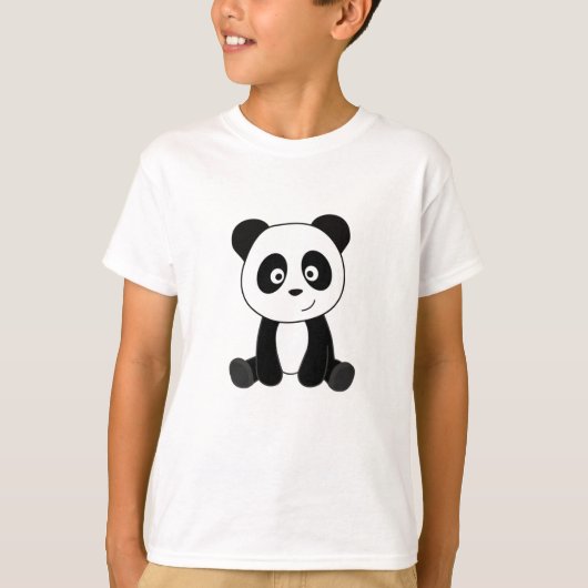 パンダパンダかわいい動物の子どもテディ Tシャツ (正面)