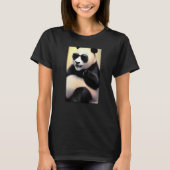 パンダパンダクマのサングラス野生動物動物動物園F Tシャツ (正面)