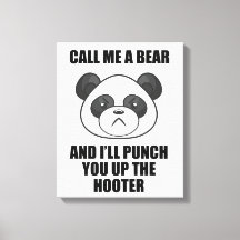 パンダパンチキャンバスプリント（アイリスワイルドタイム）