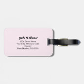 パンダパーソナライズされたクマの荷札 ラゲッジタグ (裏面横)