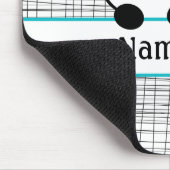 パンダパーソナライズされたベアアクアブラックマウスパッド マウスパッド (コーナー)