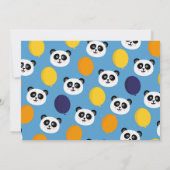 パンダパーティー誕生日パンダモニウムフォトボーイ 招待状 (裏面)