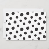 パンダパーティー |モノクロ&フォト招待状 (裏面)