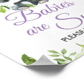 パンダパープルフローラ青竹トリートウィープル ポスター (角)