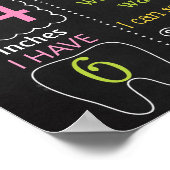 パンダファースト誕生日黒板 ポスター (角)