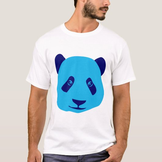 パンダブルー Tシャツ (正面)