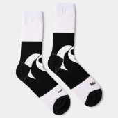 パンダベアかわいい写真を追加文字見スタイリッシュたクルー ソックス (右)