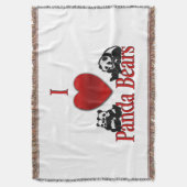 パンダベアが好き スローブランケット (正面縦)