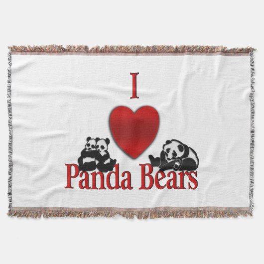 パンダベアが好き スローブランケット (正面)