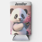 パンダベアさくらんぼブロッサムパーソナライズ名高 スリム缶クーラー (正面)