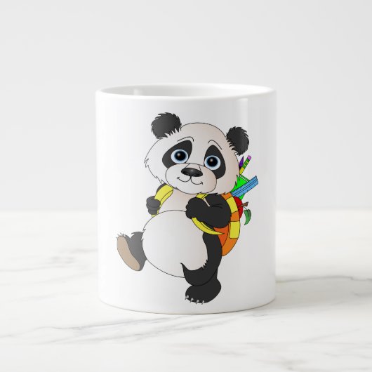 パンダベアとリュックサック ジャンボコーヒーマグカップ (正面)