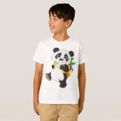 パンダベアとリュックサック Tシャツ (正面フル)