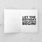 パンダベアの誕生日カード カード (内部)