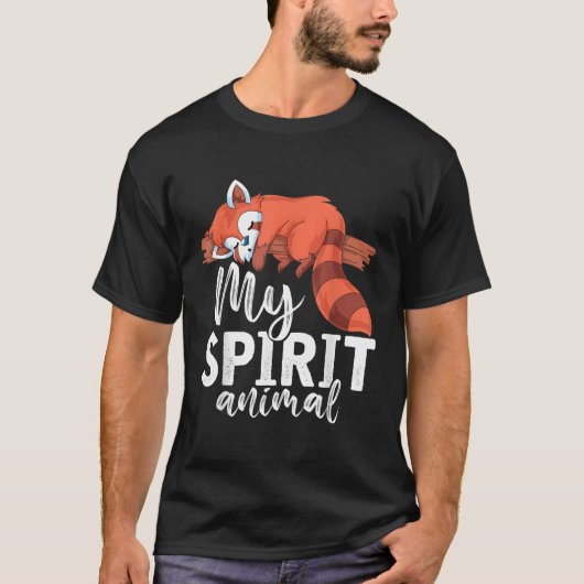 パンダベアアニマルレッドパンダ Tシャツ (正面)