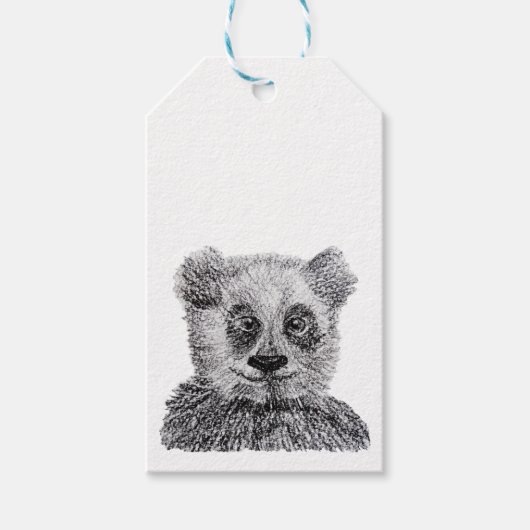 パンダベアカスタムラベル ギフトタグ (正面)