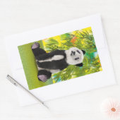 パンダベアキュブ 長方形シール (封筒)