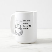 パンダベアシェフ写真 コーヒーマグカップ (正面左)