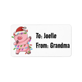 パンダベアダブダビンクリスマスラお気に入りのイト ラベル