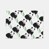 パンダベアデザイン。 フリースブランケット (正面(横))