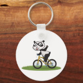 パンダベアバイクもしくは自転車に乗る人 キーホルダー (正面)