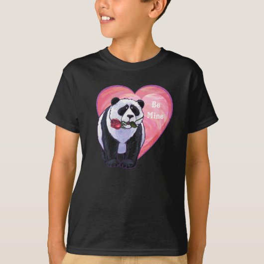 パンダベアバレンタインデー Tシャツ (正面)