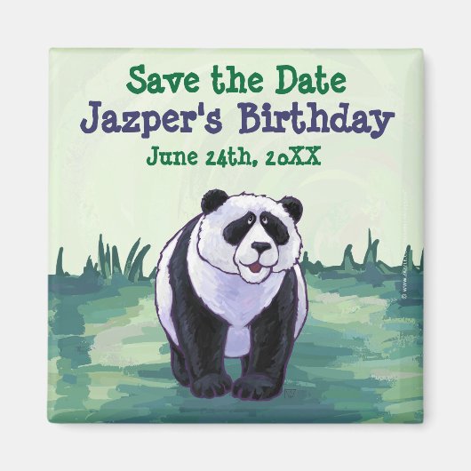 パンダベアパーティーセンター マグネット (正面)